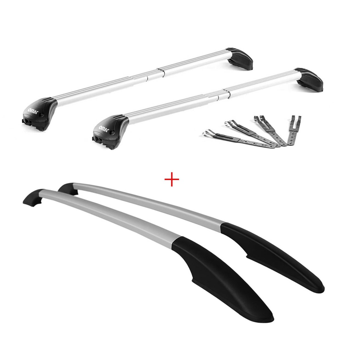 Ford Escape Roof Rack - Omac - Roof Rail SET - Gray - '13-'19